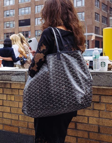 celebs with goyard tote|goyard st louis tote.